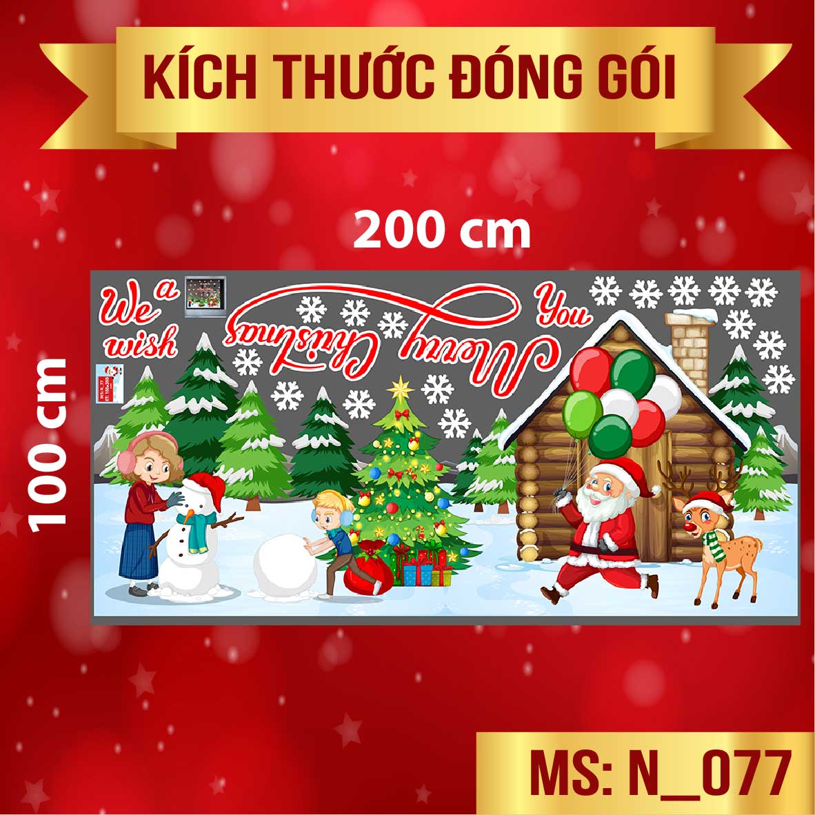 DECAL TRANG TRÍ NOEL 2021 COMBO SỐ 37