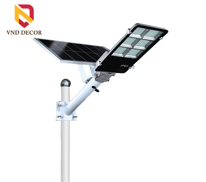 Đèn Đường Năng Lượng Mặt Trời Bàn Chải Cao cấp 300W, Đèn SOLAR Light 300W, Ánh sáng trắng 6500K, Ngoài trời Chống nước