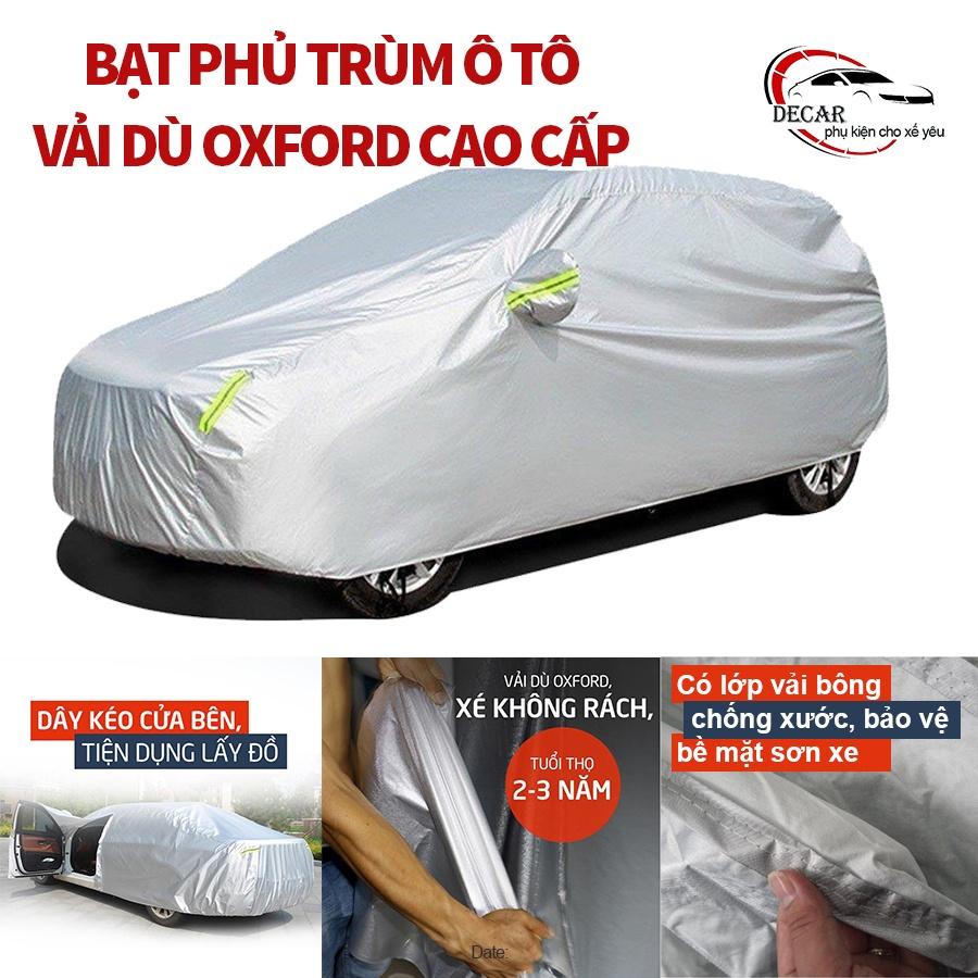 Bạt vải dù Oxford bảo vệ xe Toyota Wigo thông minh, áo che trùm phủ kín xe ô tô 5 chỗ chống nắng, nóng, mưa