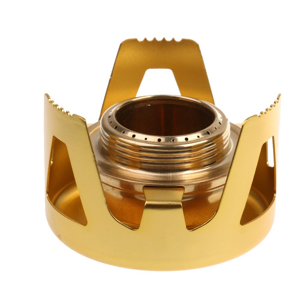 2xAluminum Alloy    with Alcohol Burner Camping Backpacking Tool Gold