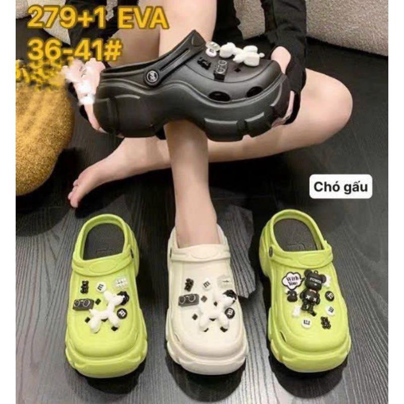 Dép sục nữ đế cao hình gấu,chó xinh nhẹ size 36_41