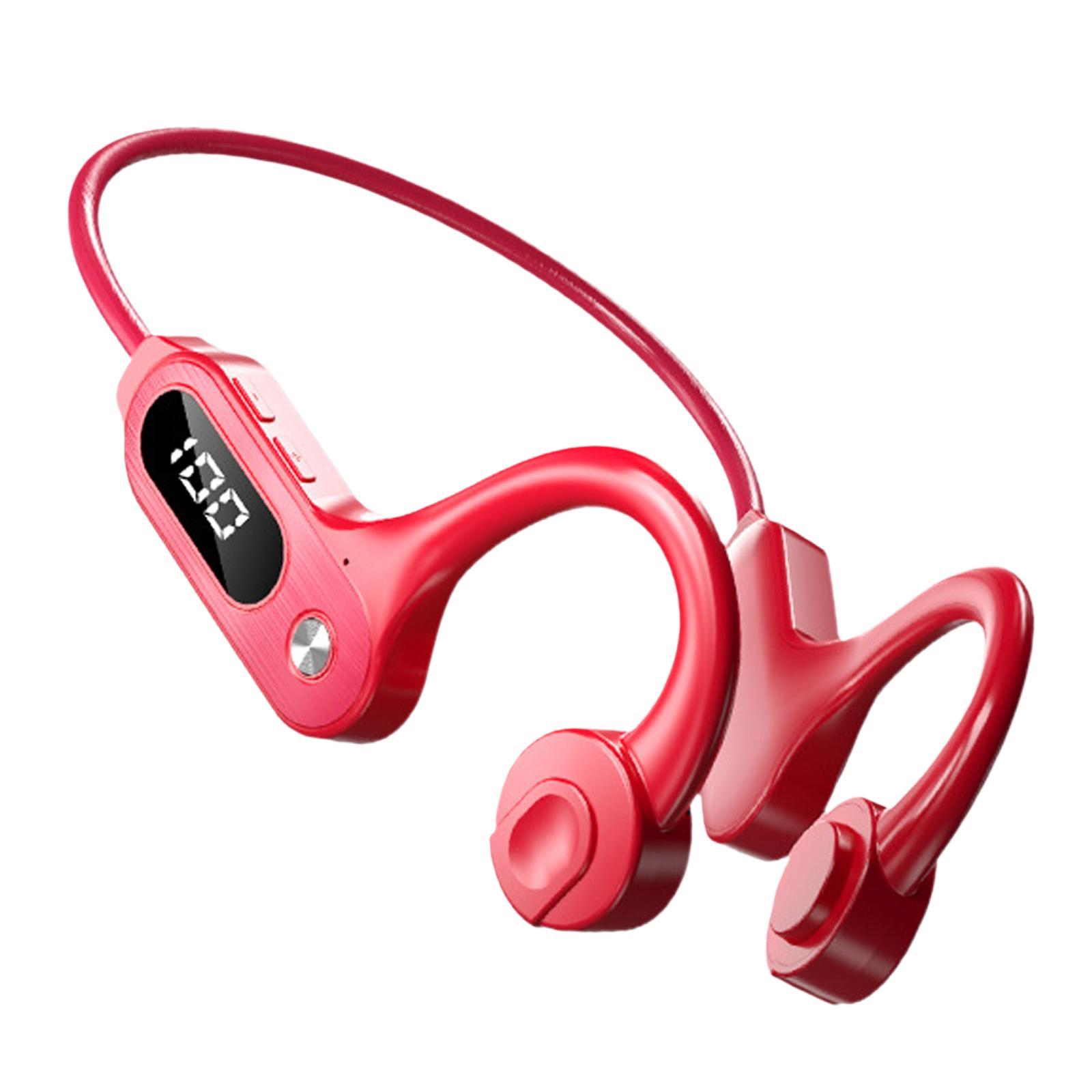 Conduction Headphones LED Wireless Earphone for Running Workout Fitness