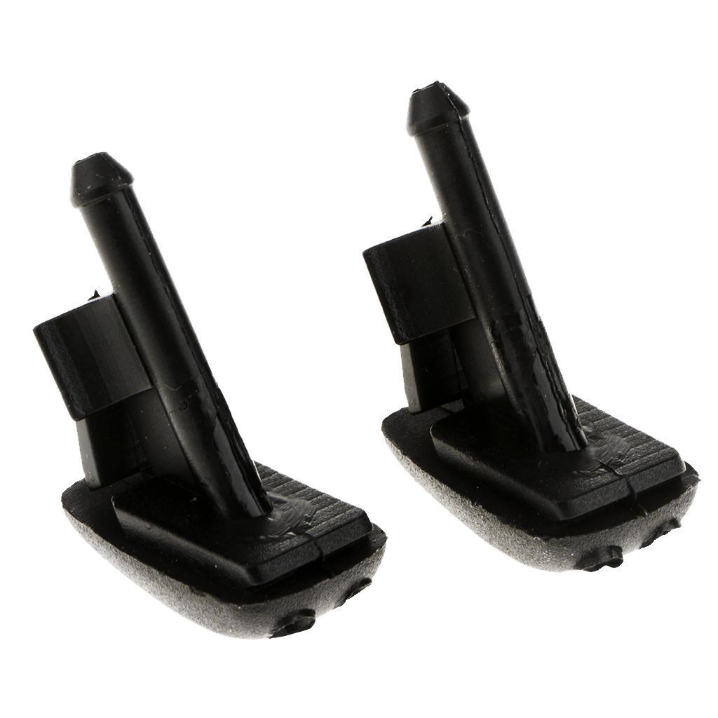 2x Black Windshield Wiper Water Spray Jet Washer Nozzle for  E36 Z3