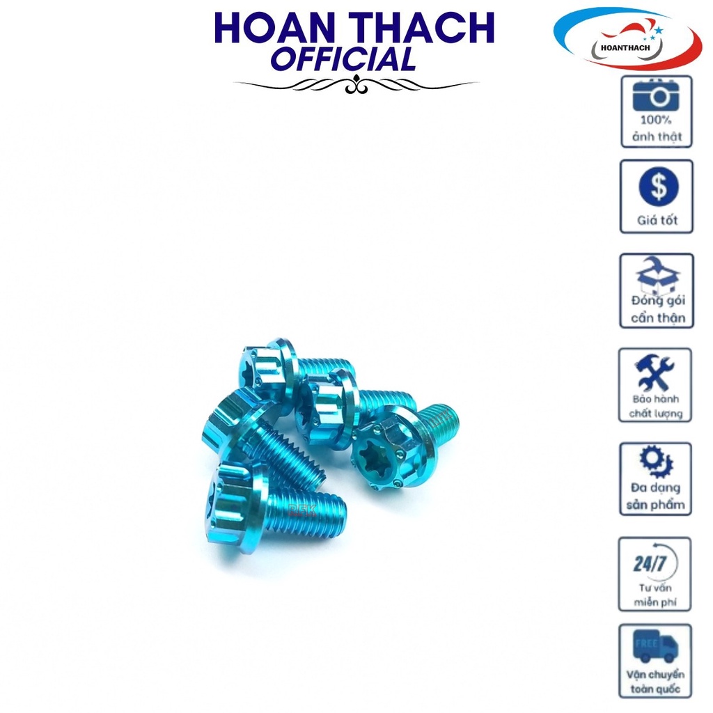 Ốc 8L10 Titan Lục Bảo Đầu Salaya dùng cho nhiều dòng xe máy SP017502 (giá 1 con)