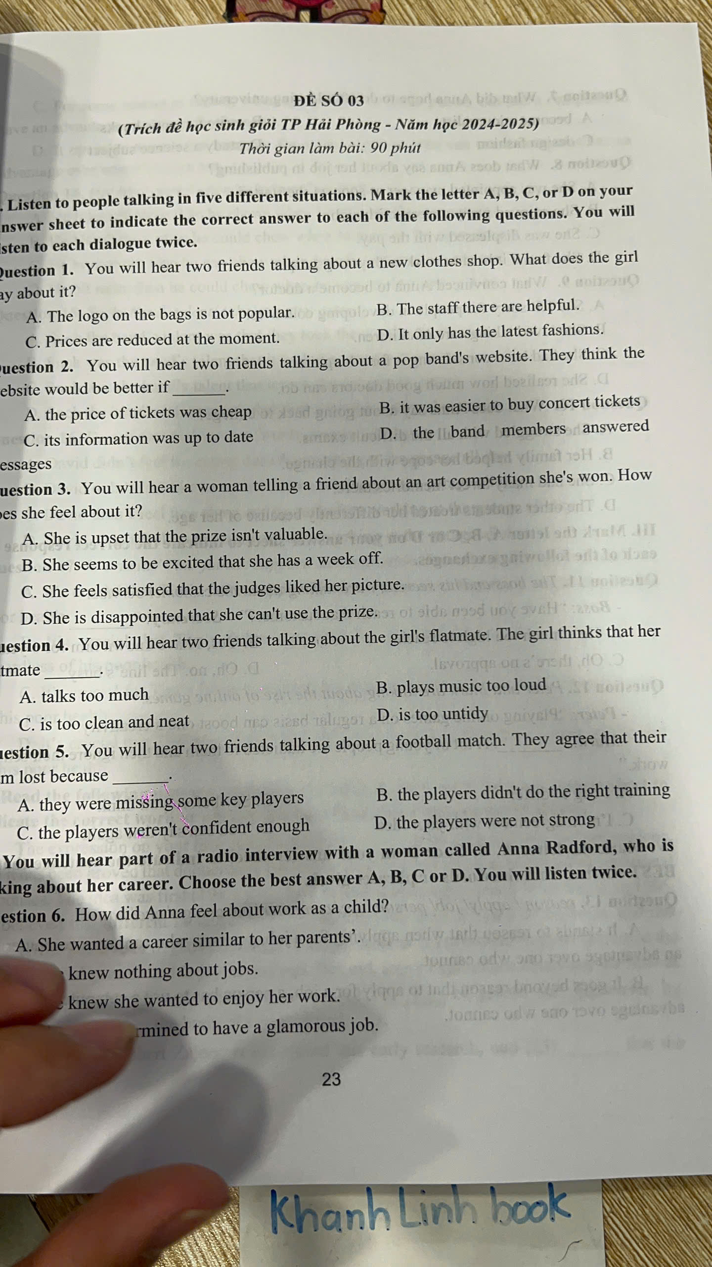 Sách - Tuyển Chọn Đề Thi Học Sinh Giỏi 9 Và Thi Vào Lớp 10 Chuyên Tiếng Anh