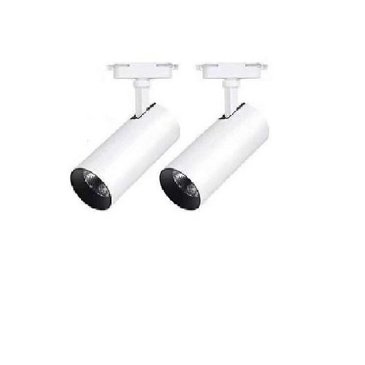 Combo 2 đèn led rọi ray ống bơ 5w + thanh ray 0.5m