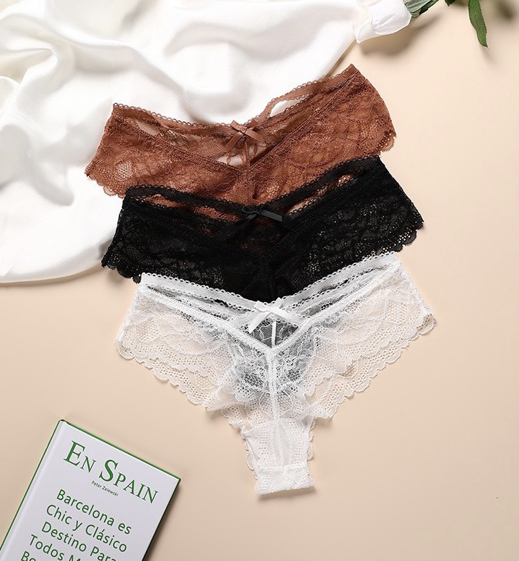 Quần Lót Ren Hoa Văn Nữ Tính - B.Lingerie