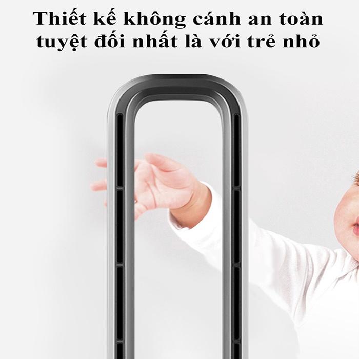 Quạt Không Cánh Lọc Không khí 2 Chiều Nóng Lạnh Màn Hình Có Điều Khiển