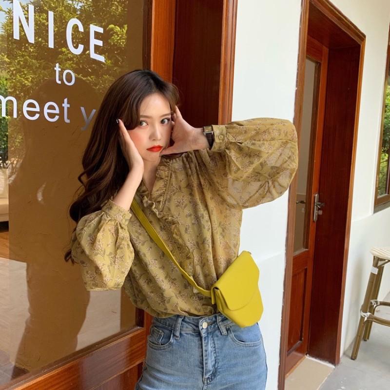 Áo Sơ Mi Voan Bèo Cực Xinh