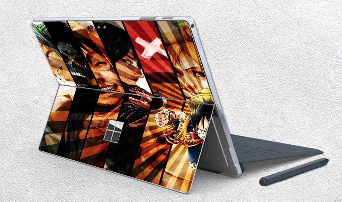 Skin dán hình One Piece x04 cho Surface Go, Pro 2, Pro 3, Pro 4, Pro 5, Pro 6, Pro 7, Pro X