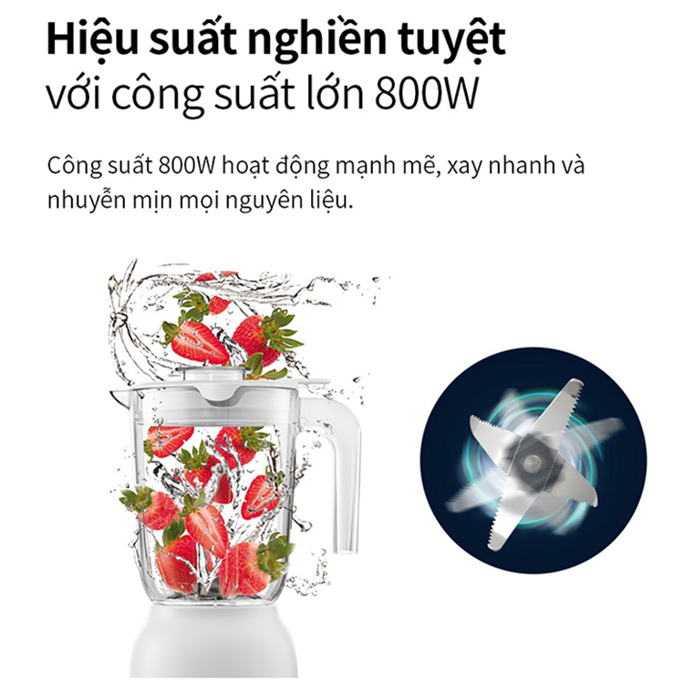 Máy xay sinh tố Locknlock Multi Blender EJM416WHT (800W) - Hàng chính hãng