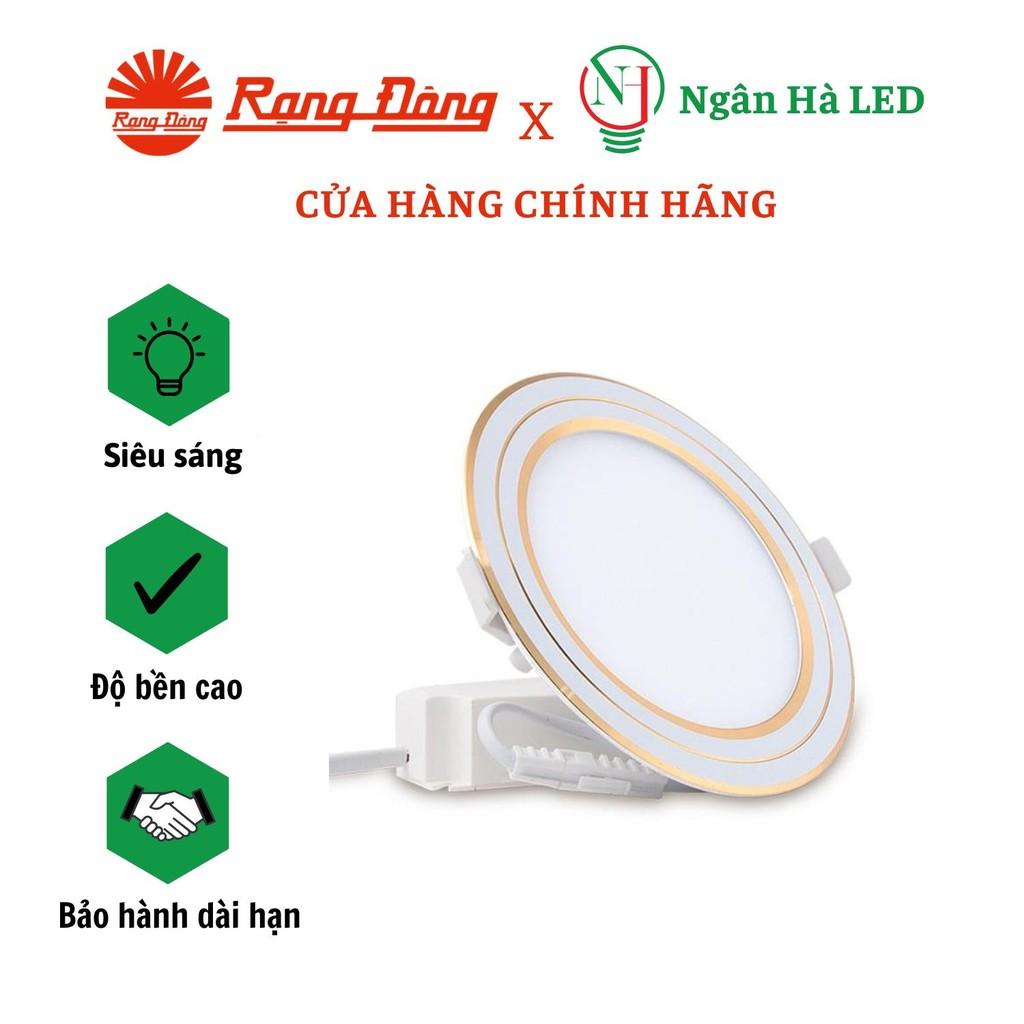 Đèn LED Panel Tròn đổi màu PT05 Rạng Đông, đường kính lỗ khoét trần 135mm - 9W