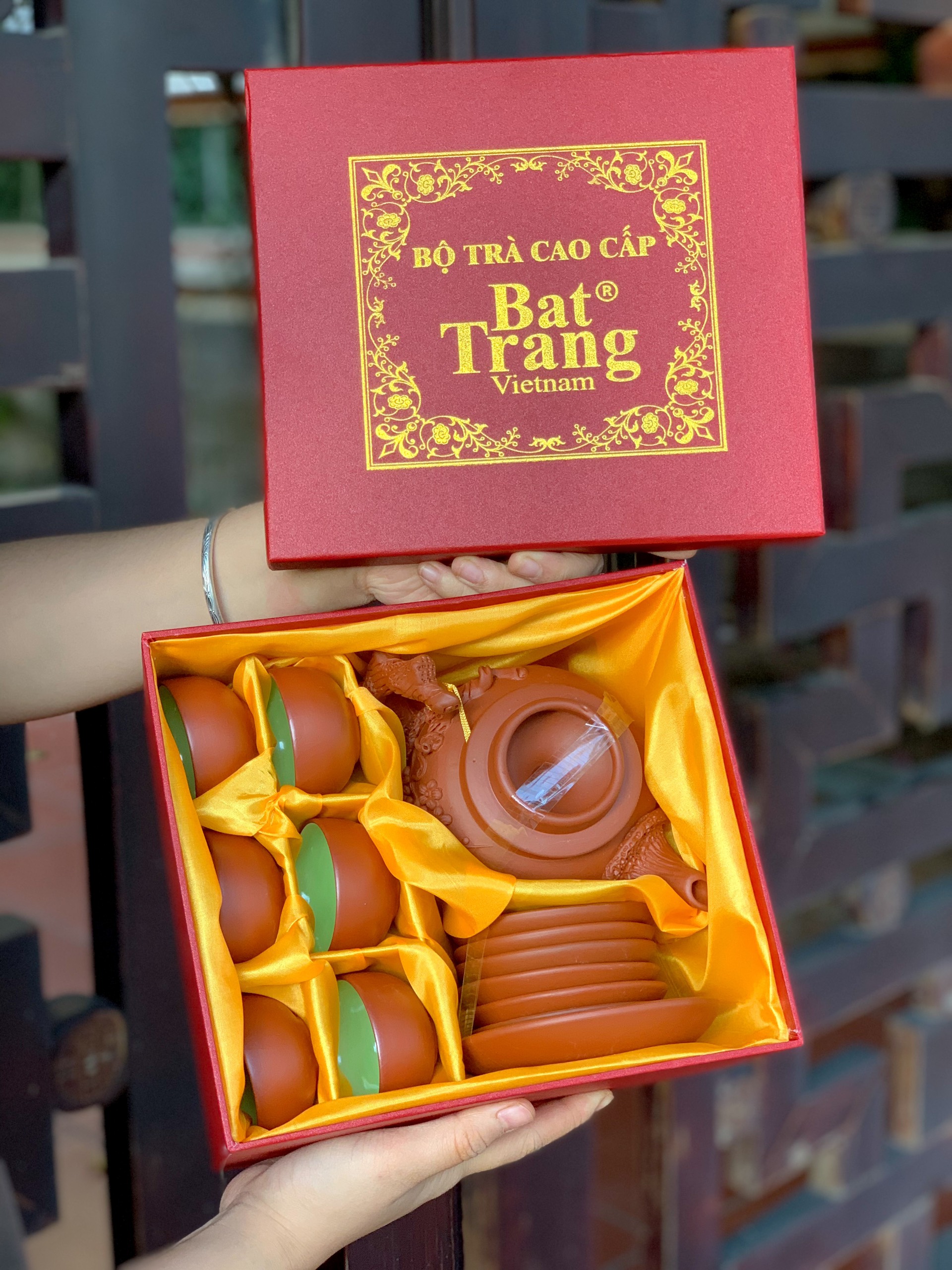 Bộ Trà Đắp Hoa Đào