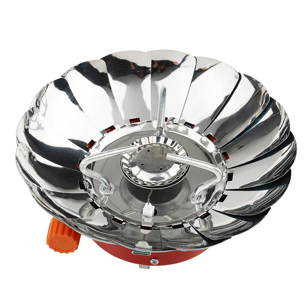 Portable Outdoor Stoves Camping Hiking Cooking Picnic BBQ Gas Burner Stove Stainless Steel Windproof