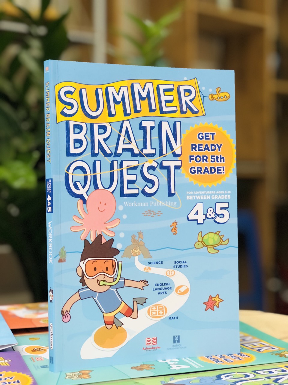 Sách summer brain quest phát triển tư duy iq cho bé - tiếng anh, 5 cuốn