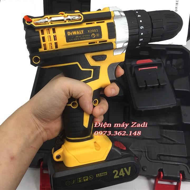 Khoan Pin Bắn Vít Dewalt 26v 3 Chức Năng Kèm Phụ Kiện 24 Chi Tiết