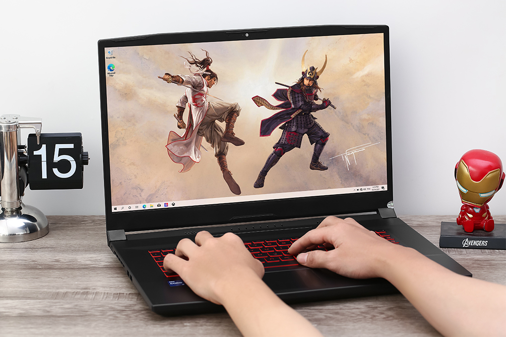 Laptop MSI Katana GF76 11UE i7 11800H/16GB/512GB/6GB RTX3060/17.3&quot;F/144Hz/Balo/Chuột/Win11/(450VN)/Đen - Hàng chính hãng