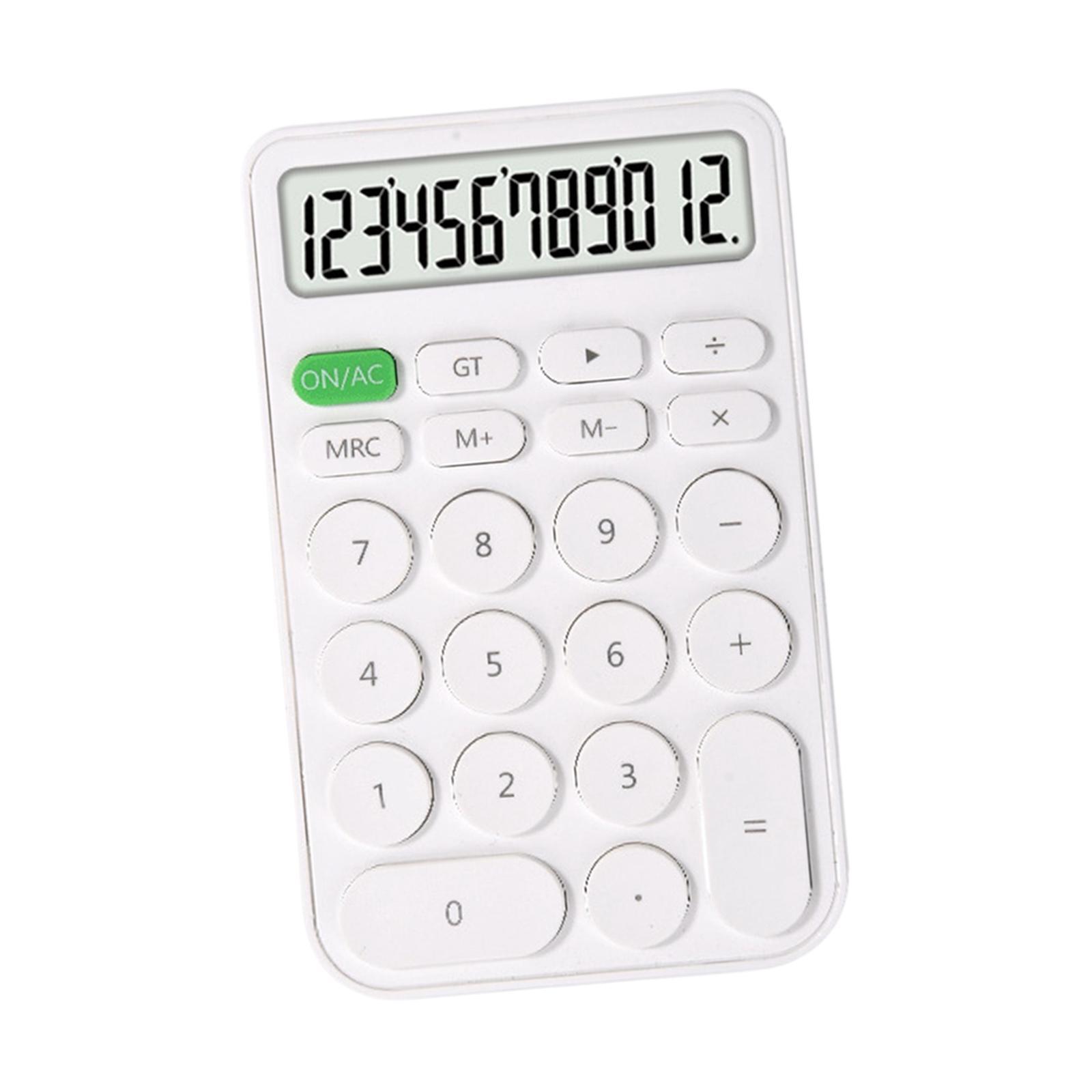 Mini Calculator Muti-Colors School Stationery for Office Students white
