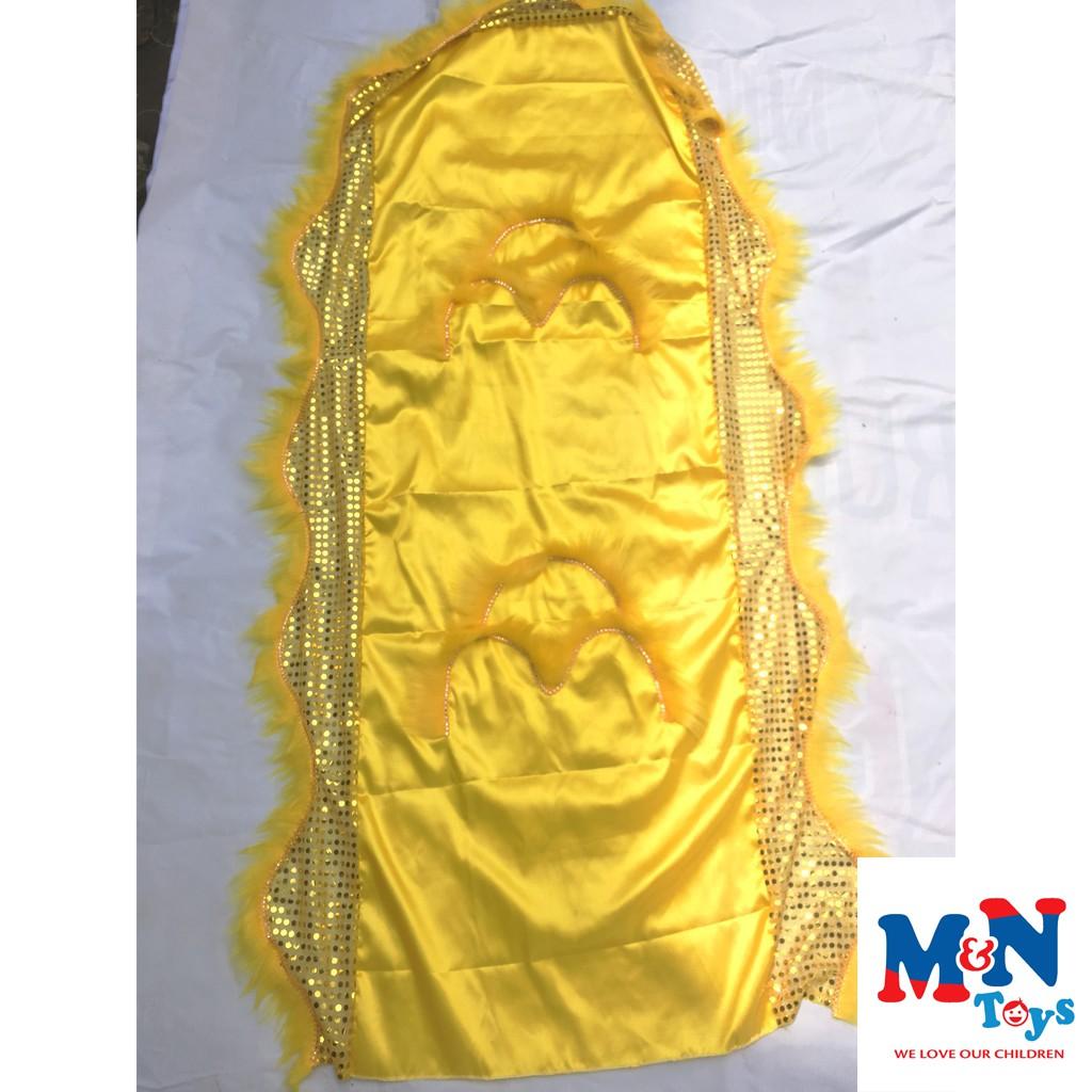 Đuôi Lân Viền Kim Sa Cỡ Trung (màu vàng) 70cm x 145 cm