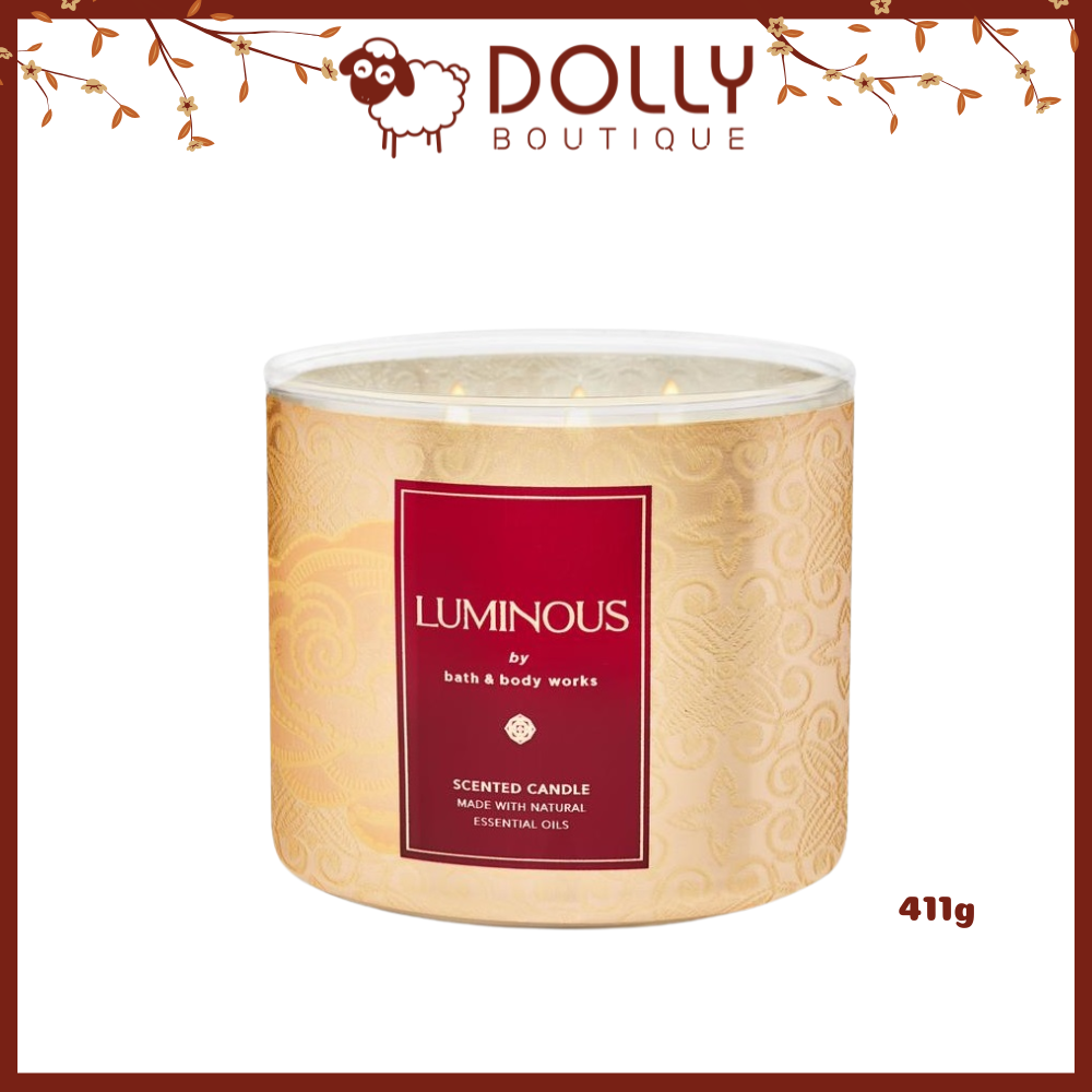 Nến Thơm 3 Works Lumious 3-Wick Candle 411g