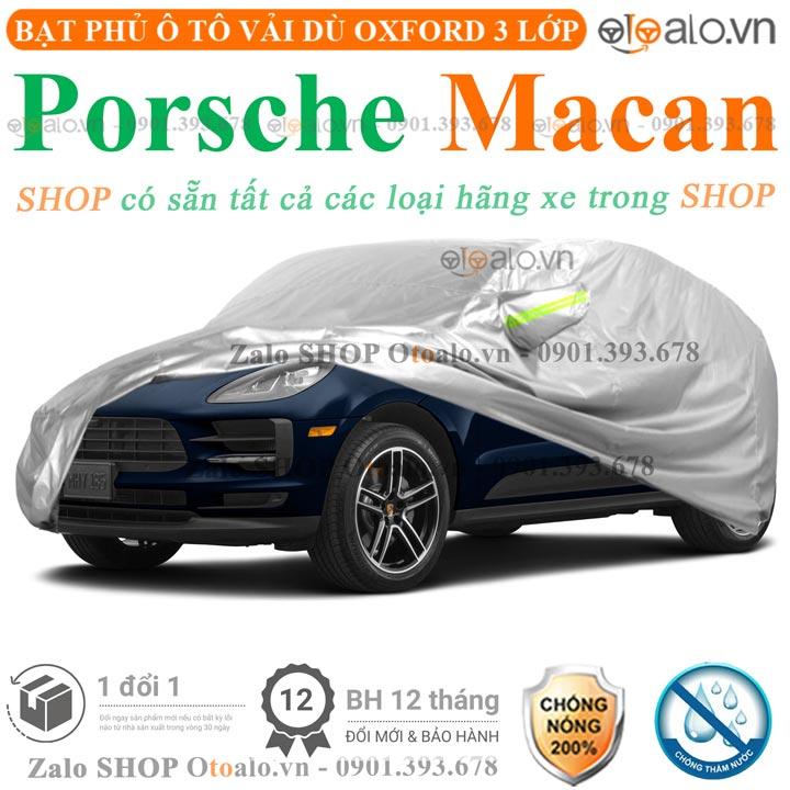 Bạt che phủ xe ô tô Porsche Macan 3 lớp cao cấp