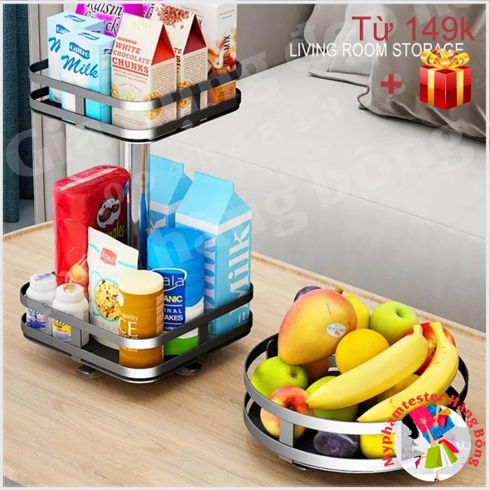 Kệ THÉP đen, kệ đen tròn/vuông xoay 360*cao cấp 2 tầng, 3 tầng