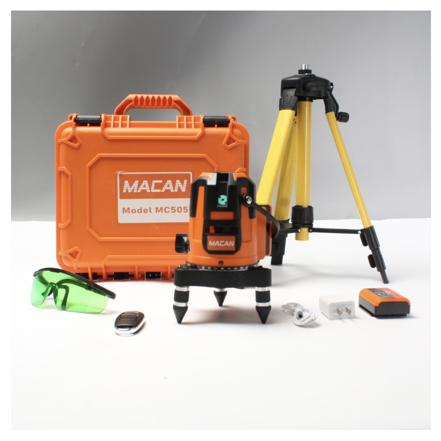 MÁY CÂN BẰNG CÂN MỰC LASER 5 TIA XANH MACAN MC-505 (2 PIN, 1 SẠC) - HÀNG CHÍNH HÃNG