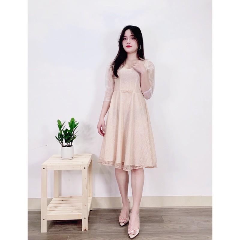 Đầm Babydoll ren xoè 2 lớp hàng thiết kế cao cấp phù hợp đi làm đi chơi