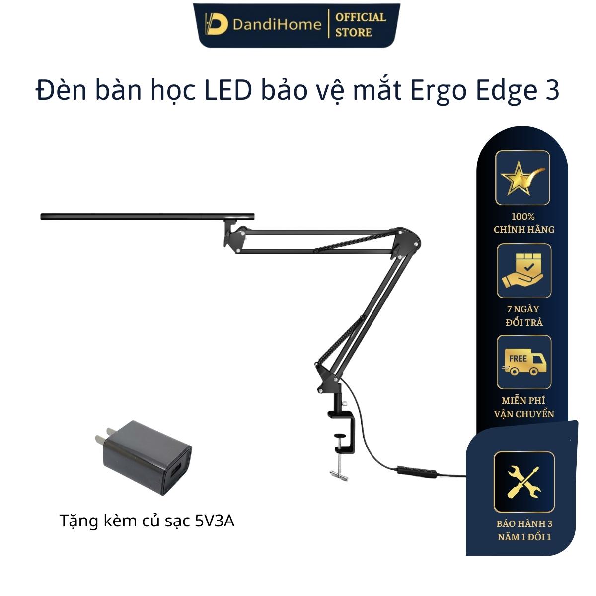 Hình ảnh Đèn bàn học Led bảo vệ mắt Ergo Edge 3 DandiHome chống cận để làm việc, đọc sách cao cấp có thể kéo dài và gấp gọn 