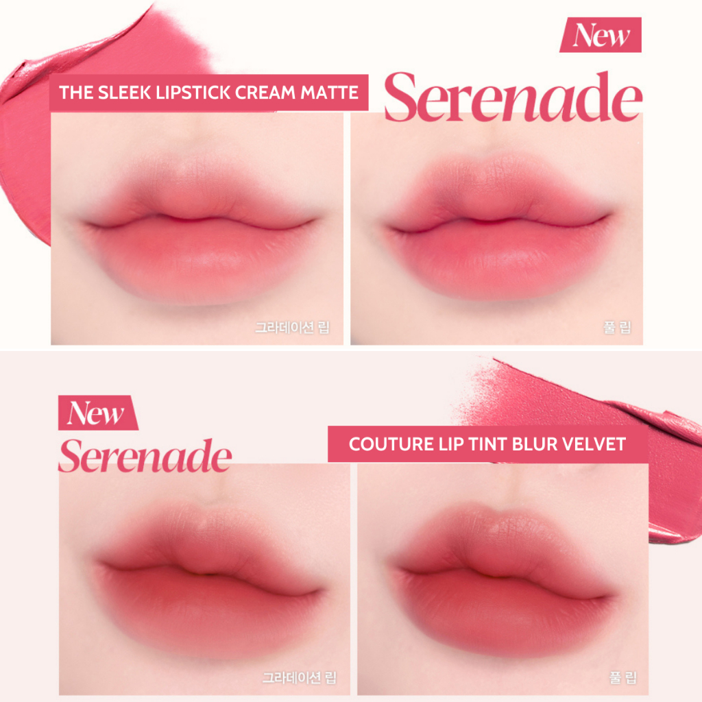 [BEST SELLER] Son Espoir Serenade Couture Lip Tint Blur Velvet 5.5gr &amp; The Sleek Lipstick Cream Matte 0.9gr