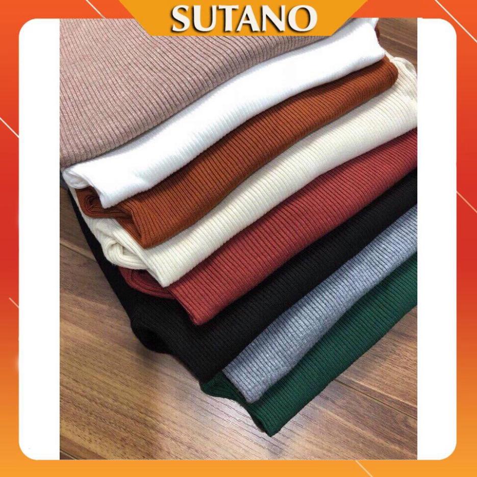 Áo len tăm cổ 3 phân Quảng Châu Trung Quốc co và giãn mềm mại và mượt mà xinh xẻo dễ mặc phối đồ kết hợp A290 coco land