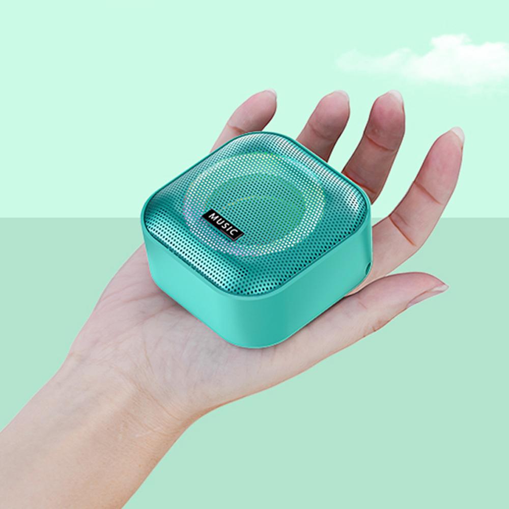 Loa Bluetooth Mini Ngoài Trời Di Động Móc Âm Thanh Mini Loa Siêu Trầm Phát Sáng Âm Thanh Âm Thanh Loa Không Dây Color: green