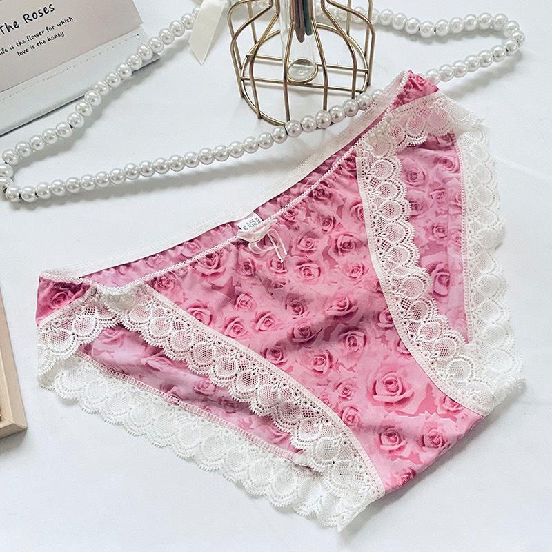 Quần lót lọt khe nữ thun lạnh lộ hông sexy họa tiết da báo 323