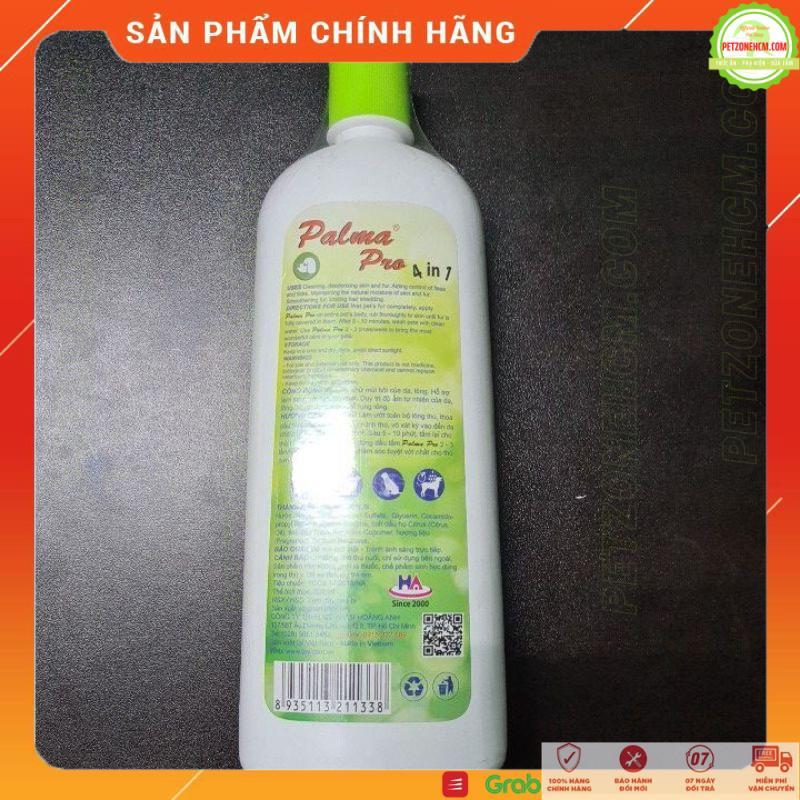 Sữa tắm cho chó mèo Fay  Fay Palma Pro 200ml, 500ml dầu tắm tác dụng 4 in 1 , giảm rụng lông diệt ve khử mùi