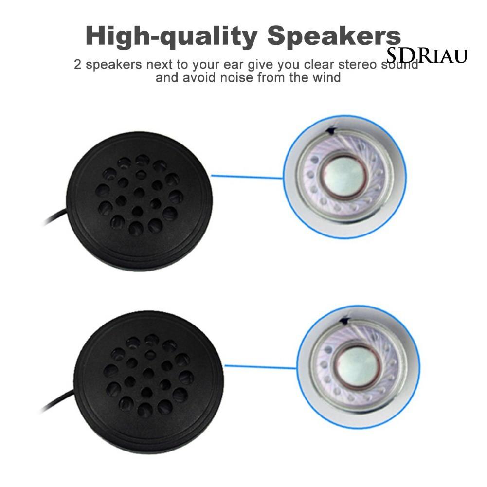 Tai Nghe Có Mic Kích Thước 3.5mm Dành Cho Nón Bảo Hiểm Xe Mô Tô