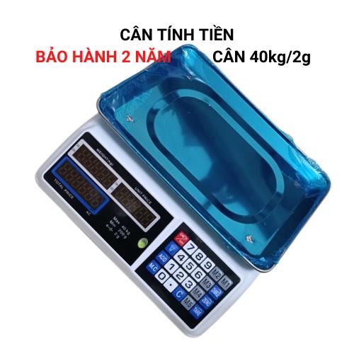 Cân điện tử tính tiền ( 40kg/2g ) dùng cho bán hàng hoa quả, thịt cá Lưu được nhiều mức giá khác nhau