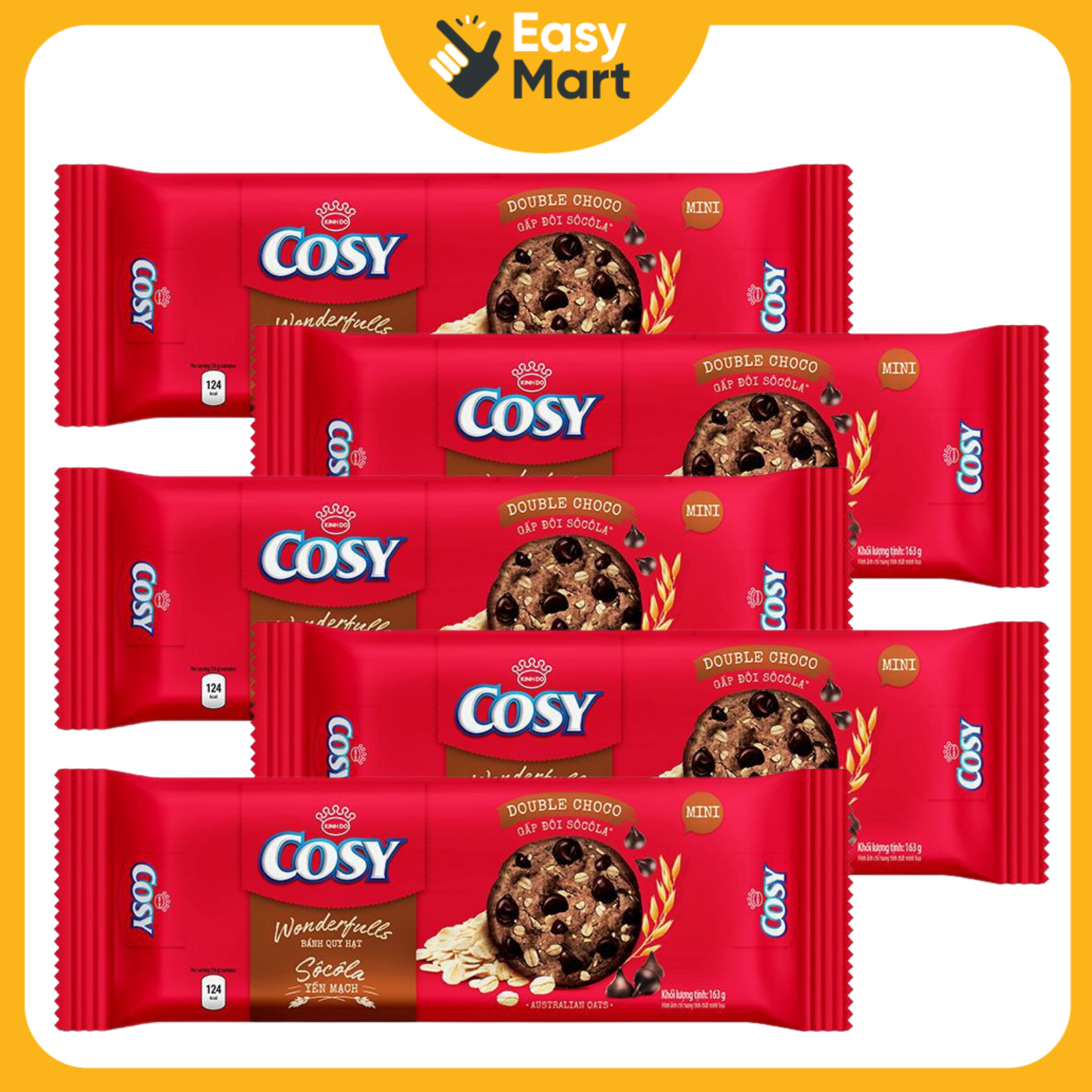 Bánh quy yến mạch gấp đôi socola Cosy Wonderfulls 163.2g