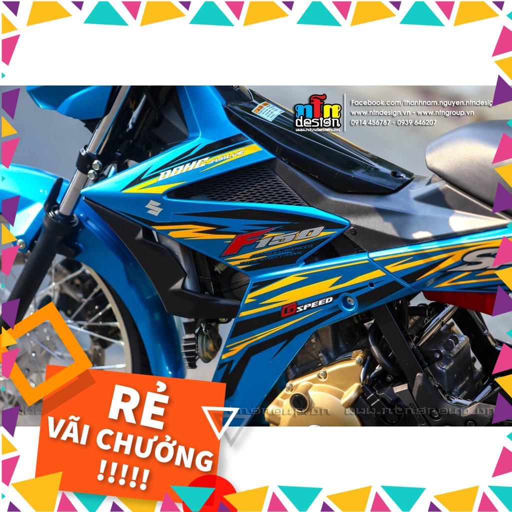 Tem Rời Raider FI Mẫu Xanh Vàng Đen