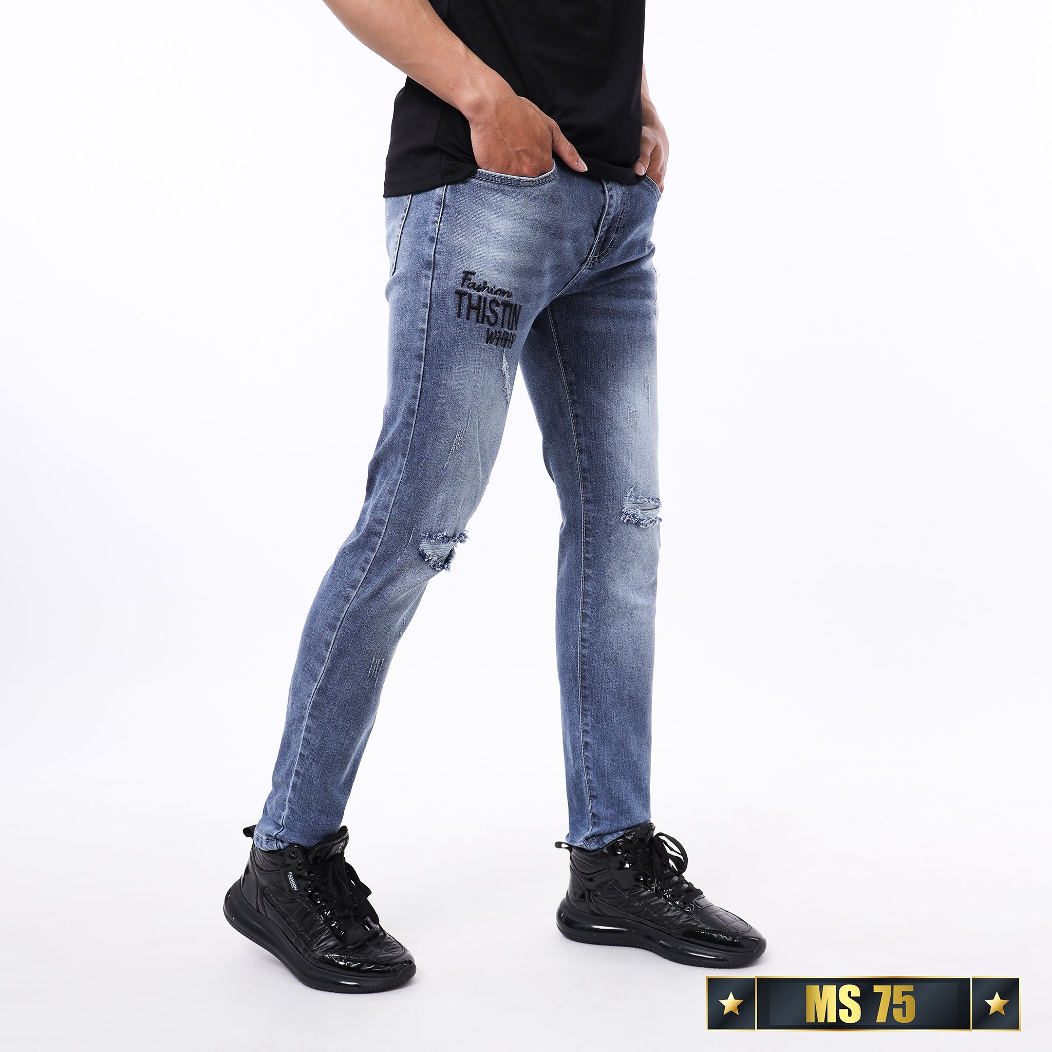 Quần Jean Nam Gemini Chất Liệu Denim Co Giãn Tốt, Cực Kỳ Thoáng Mát QJNA075