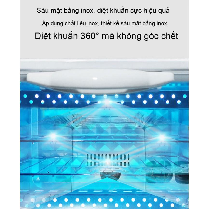 Tủ tiệt trùng diệt khuẩn khử độc tố 2 tầng mini cho gia đình UV sterilizer