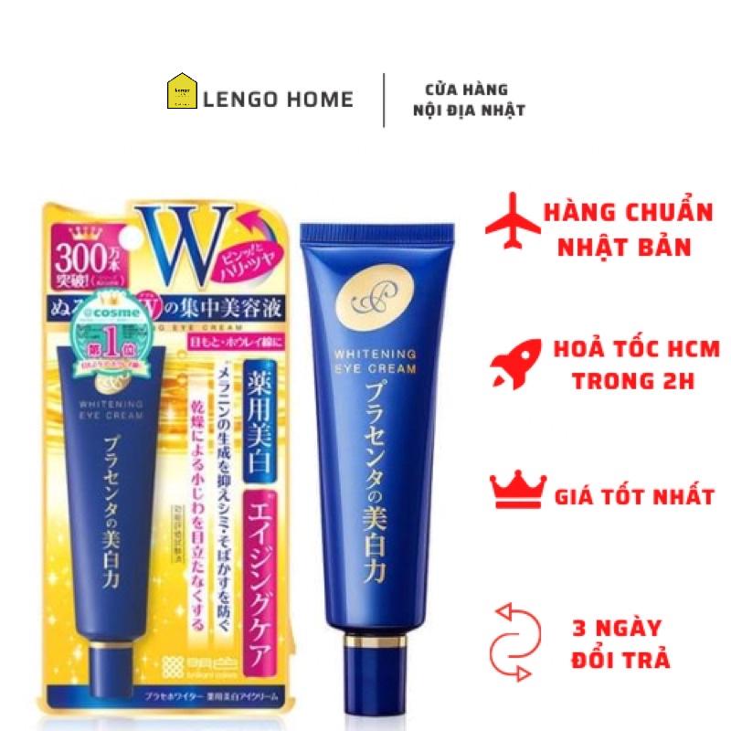 Kem mắt chống lão hoá mờ thâm làm sáng da vùng mắt Meishoku Whitening Eye Cream 30g Nhật Bản.