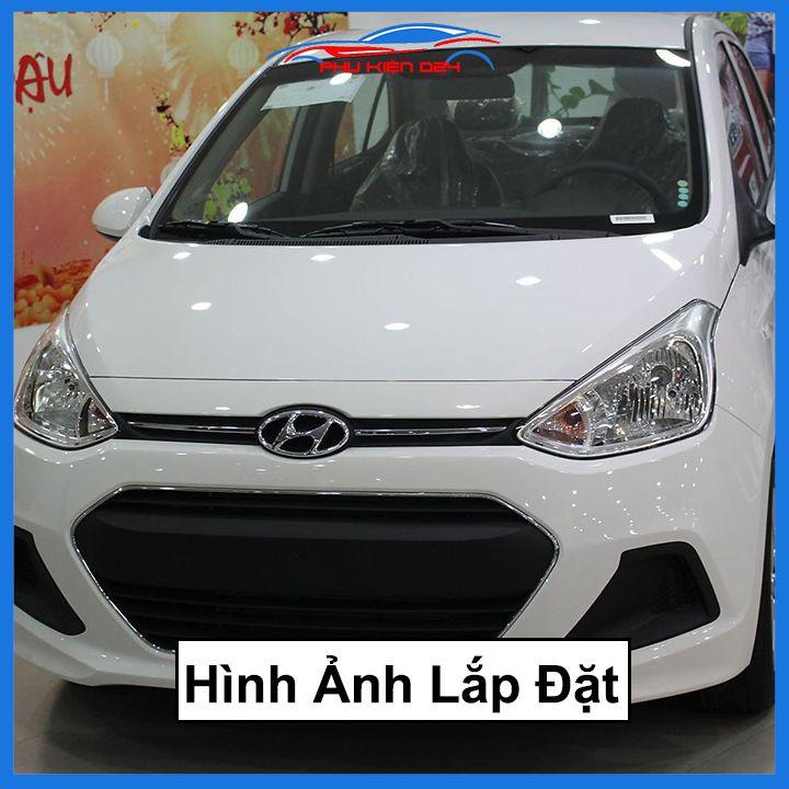Ốp viền đèn pha hậu mạ crom Grand I10 Sedan/Hatchback 2014-2021 chống trầy trang trí bảo vệ xe