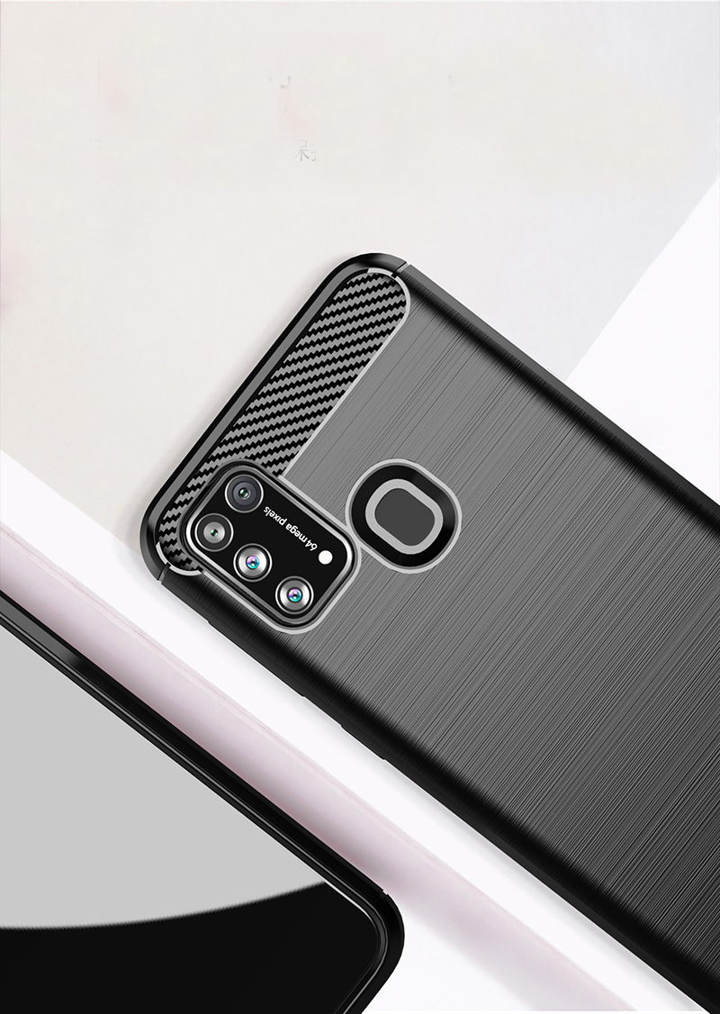 Ốp Lưng Chống Sốc Vân Cabon Dành Cho Điện Thoại Samsung Galaxy M31