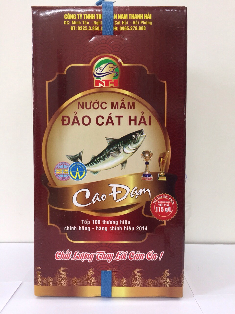 Hộp 4 chai Nước Mắm Cao Đạm truyền thống, dung tích 650ml/1chai