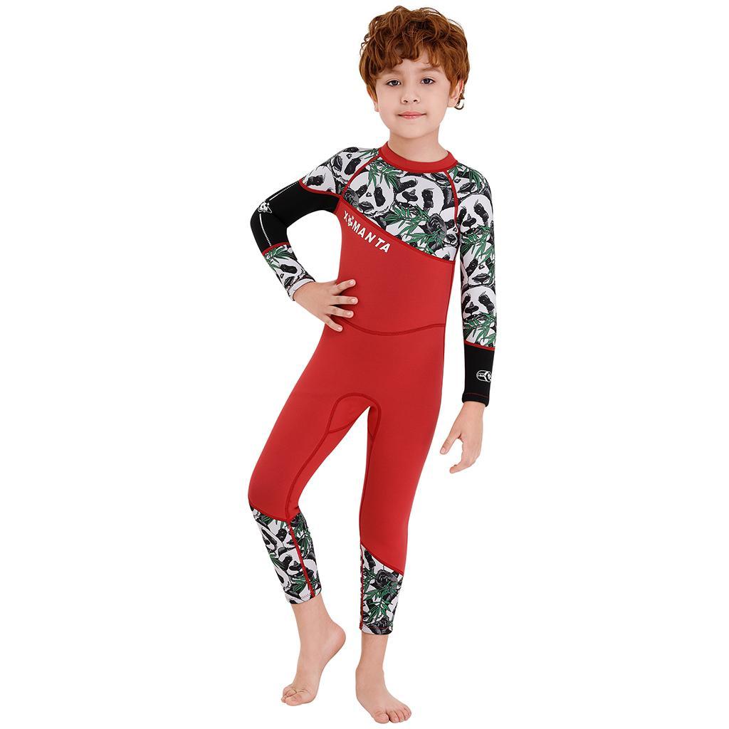 Kids 2.5mm Wetsuit Long Sleeve  Protection Thermal Swimsuit