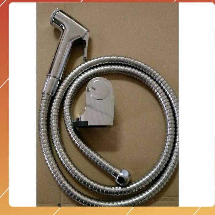 Vòi xịt vệ sinh cao cấp, kèm dây dẫn và đế cài