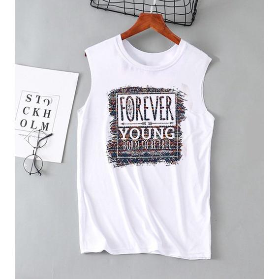Áo tank top TTN37, đủ 7 size từ S đến 4XL, áo ba lỗ cotton đẹp, form slimfit- Thời Trang Waoo