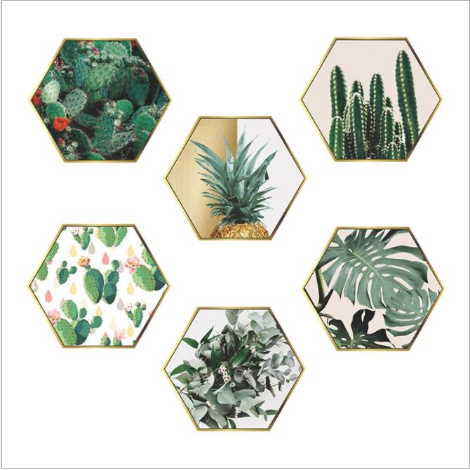 Bộ 6 khung an dán tường XƯƠNG RỒNG MỚI - Decal dán tường phòng khách, phòng ngủ, phòng học