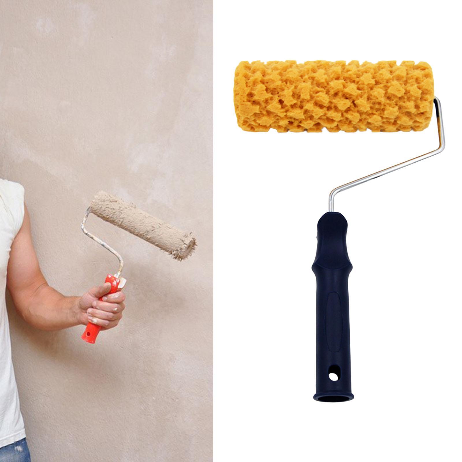 Portable Sponge Paint Roller Art Decorators Brush Smooth DIY Supplies for Interior