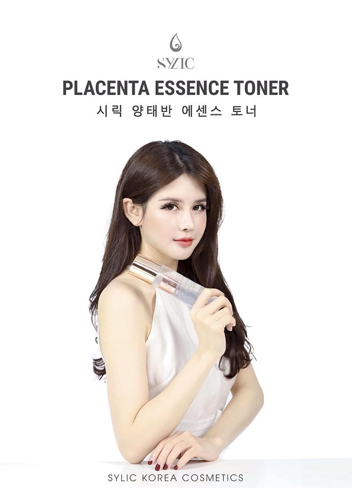 Toner Sylic Placenta Essence tinh chất nhau thai siêu căng bóng da